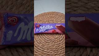 ALGİDA'NIN  MİLKA ÇİLEKLİ VE ÇİKOLATALI DONDURMA TADIYORUZ #shorts #global #milka #icecream #viral