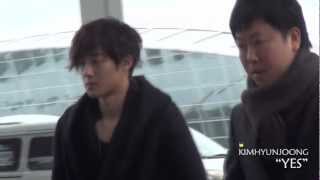 [fancam] 121207 Kim Hyun Joong(김현중)@Incheon Itnl' Airport