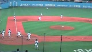 試合前ノック　新日鉄広畑