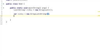 [JAVA SHOTS] Local variable type inference.