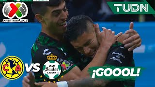 ¡Una calca! Leo Suárez marca doblete  | América 1-2 Santos | Liga Mx Apertura 22 -J5 | TUDN
