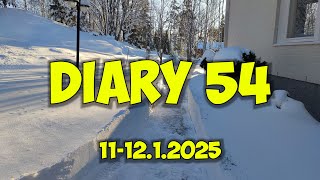 Diary54 - 11-12.1.2025 LOMA alkaa (1100.s video)