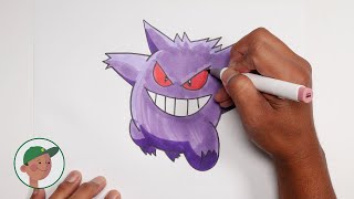 How To Draw Gengar | Pokémon