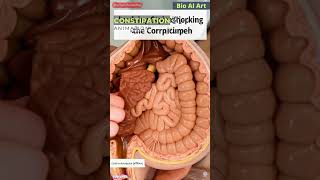 Fecal Impaction Blocks Colon Lumen Animation | Digestive System | Human Anatomy | Bio AI Art | 21