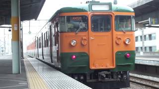 JR115系T1037編成 445M 普通(青幕) 小山行き JR桐生駅発車