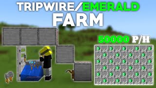 Minecraft Easy Tripwire Hook + Emerald Farm 1.21+