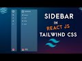 Sidebar with Help of react js and tailwind css