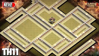 NEW TOWN HALL 11 WAR Base *UPDATED* 2025!! TH11 Anti 3 Star base COPY LINK - Clash of Clans