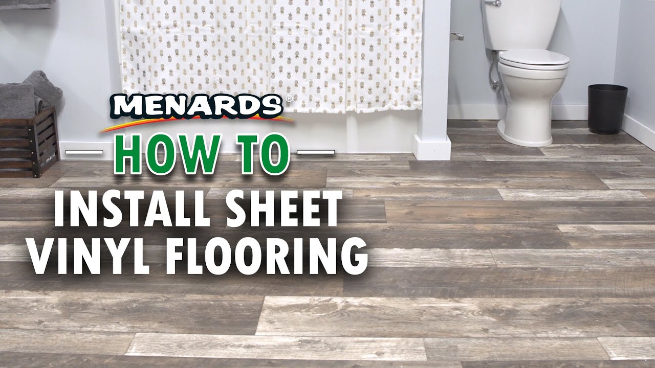 How To Install Sheet Vinyl Flooring Menards Youtube