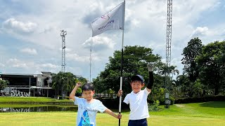 ออกรอบกับปะป๊าครั้งแรก… #golf #ตีกอล์ฟ #กอล์ฟ #กอล์ฟไทย #เล่นกับลูก #พ่อกับลูก #สอนลูกตีกอล์ฟ