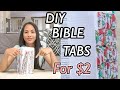 Bible Tabs DIY Tutorial - How to Make and Apply Printable Bible Tabs | Easy and Budget Friendly