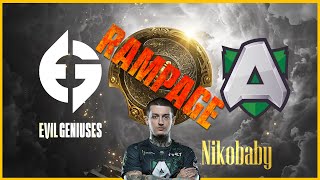 WOW, RAMPAGE!!!  |  NIKOBABY VS EVIL GENIUSES  |  TI 10  |  DOTA 2  |  GROUP STAGE