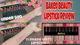 Baked Beauty Liquid Lipstick Review | Best liquid lipsticks under 500 hundred