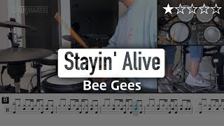 [Lv.02] Stayin' Alive - Bee Gees (★☆☆☆☆) Old Pop Drum Cover