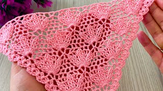 INCREDIBLE ❤️ Crochet Triangle Shawl, Bolero, Poncho Pattern