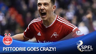 Pittodrie erupts as Jack scores injury time equaliser!