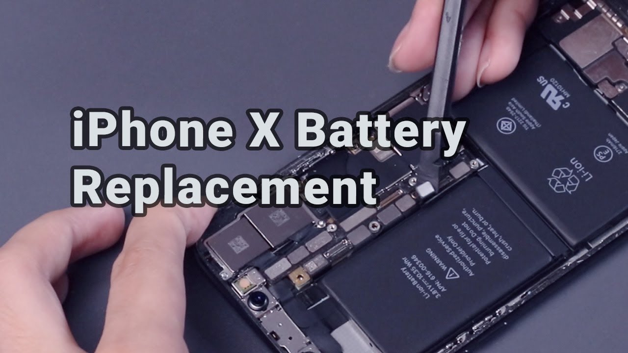 How To Replace A IPhone X Battery | Repair Basics - YouTube