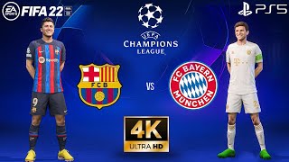 FIFA 23 - Barcelona Vs Bayern Munich - UEFA Champions League | PS5™ [4K ] Next Gen