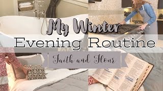 Winter Evening Routine | DITL Christian Wife & Mom | After Dinner Cleaning Routine