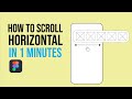How to Horizontal Scroll in Figma Design | 1 Minute Figma Tutorial