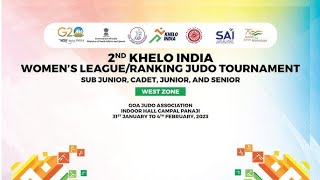 2ND KHELO INDIA WOMEN'S LEAGUE / RANKING JUDO TOURNAMENT 2023, GOA : DAY 03 - JUNIOR : MAT - 02