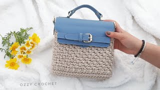 كروشيه شنطة كروس بخيط المكرمية المصري    Fatfota Crochet _ Ozzy Crochet _