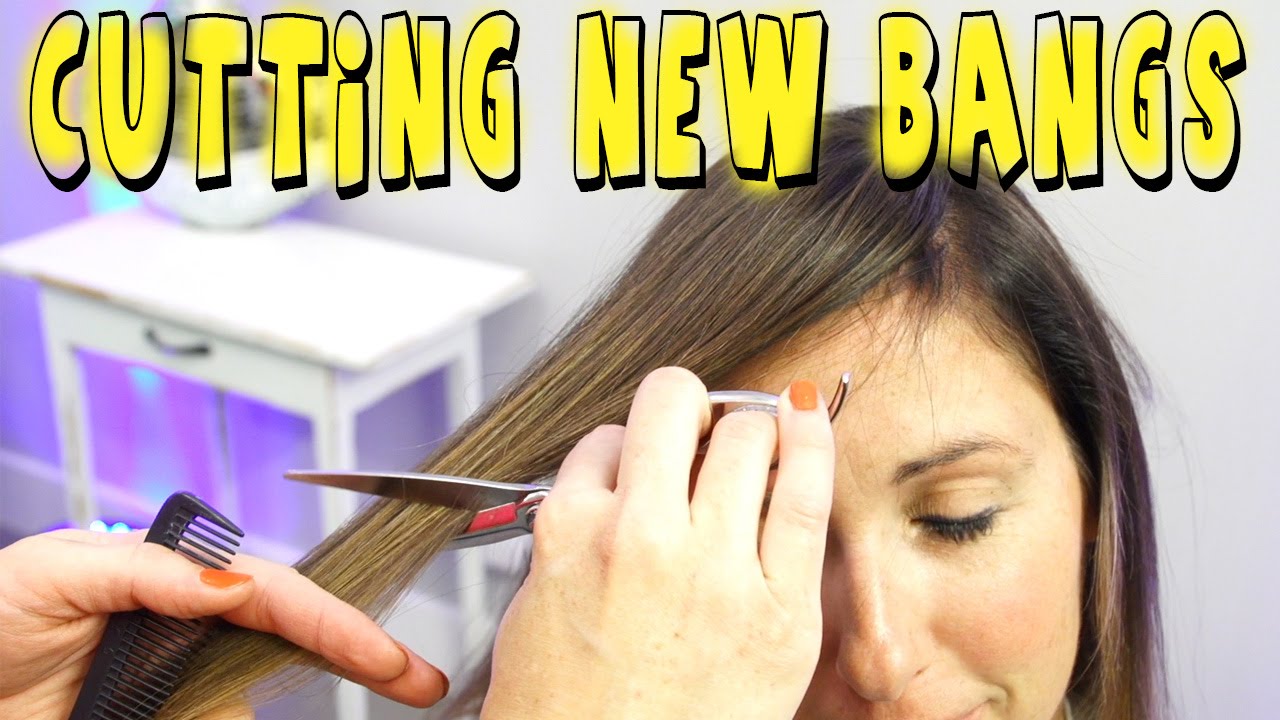 Tutorial On Cutting New Bangs Youtube