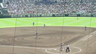 【明豊】一ノ瀬 翔舞くん〜小松大谷を三者凡退（2024年8月8日 夏の甲子園 明豊 対 小松大谷）