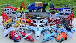 Menemukan dan Unboxing Mainan Pesawat  Terbang,Helikopter Polisi,Pesawat Kargo,Aibus,Drone,Rc Car