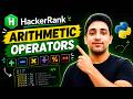 🔥 HackerRank Python Arithmetic Operators | Easy Explained (Step-by-Step)