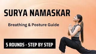 Suryanamaskar | Step by Step Guide | Practice 6 Rounds daily with @yogawithkamya_