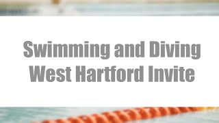 Conard and Hall Girls Swimming and Diving at West Hartford Invite - September 30, 2023