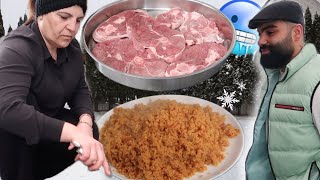 STEAK VOM LAMM MIT REIS | OUTDOOR COOKING | Rami.K