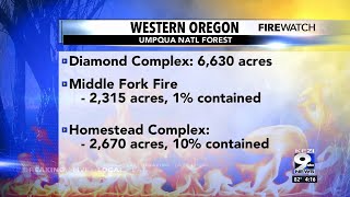 Western Oregon wildfire updates