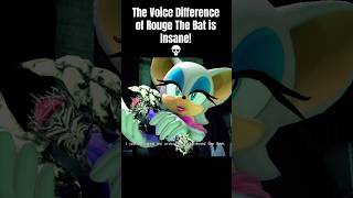 The Voice Difference of Rouge The Bat is insane 💀 #shadowthehedgehog #shadow #rougethebat #sonic