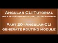 Angular CLI generate routing module