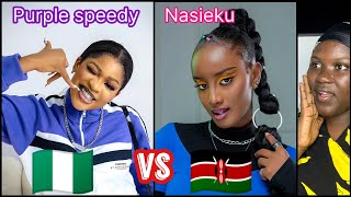 New viral tiktok Dance challenge 🔥 Purple speedy 🇳🇬 Vs Nasieku 🇰🇪 || who won?