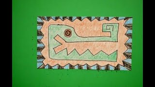 Let's Draw an Aztec Crocodile!