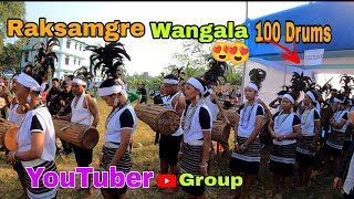 Raksamgre Wangala 100 Drums || Sawa Manjok 🤔😱