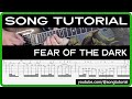 Iron Maiden | Fear of the Dark | TAB | Guitar Cover | Lesson