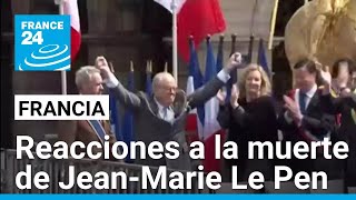 Reacciones diversas en la política francesa ante la muerte de Jean-Marie Le Pen