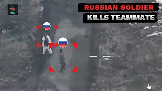 Futile Escape: Russian Soldier Turns ON His Own Comrade Before Being Eliminated by Ukraine’s Drone