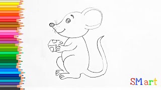 Ինչպես հեշտ նկարել մուկ / How to #draw a mouse easily