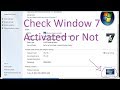 How to check Windows Genuine or Cracked ? (windows genuine or not)