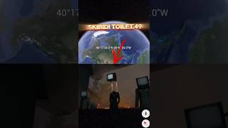 Found Skibidi Toilet 49 In Real Life on Google Earth ! 😰 #shorts
