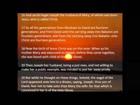 Book Of Matthew, Chapter 1, KJV - YouTube