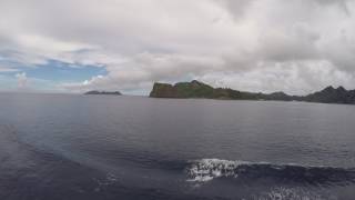 Docking Into Chichijima Ogasawara on the Ogasawara Kaiun Ferry from Tokyo - Boring Slow TV Videos