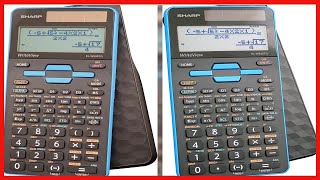 Sharp Calculators EL-W535TGBBL 16-Digit Scientific Calculator with WriteView, 4 Line Display