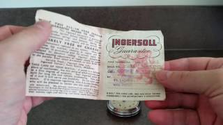 1954 Ingersoll Triumph vintage pocket watch with papers