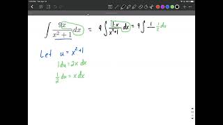 u substitution method evaluate definite integral rational function natural log (ln) calculus